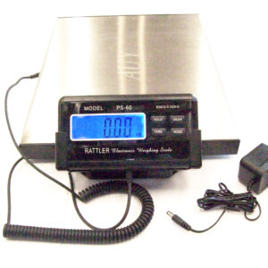 Balanza de piso electrónica. Capacidad 60Kg. ac. Inox. 30 x 40cm.