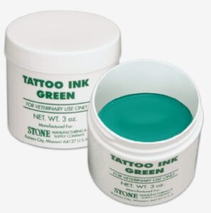 Pasta para tatuar STONE, pote 90 gr. color Verde.