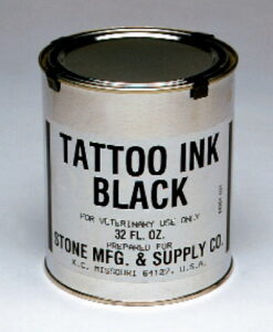 Tinta para tatuar STONE, bidón 0,95 lt. color Negro