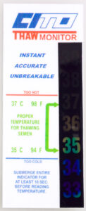 Monitor de temperatura, para termo descongelar semen CITO