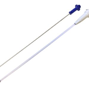 Pistola aplicar semen con traba. AZUL