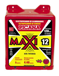 Electrificador PICANA, modelo Maxi 12. A bateria 12V,  4,40 Joules