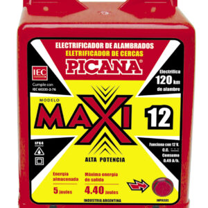 Electrificador PICANA, modelo Maxi 12. A bateria 12V,  4,40 Joules