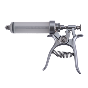 JERINGA WALMUR 43 AUTOMÁTICA TIPO PISTOLA CON TUBO DE PLÁSTICO 50cc.