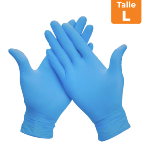 GUANTES DE NITRILO CAJA x100 UNIDADES – TALLE L