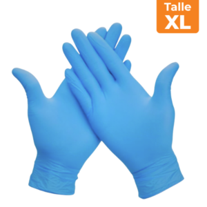 GUANTES DE NITRILO AZUL CAJA x100 UNIDADES – TALLE XL