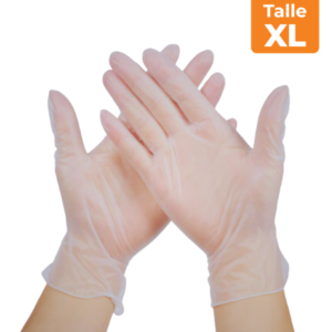 GUANTES DE VINILO CAJA x100 UNIDADES – TALLE XL