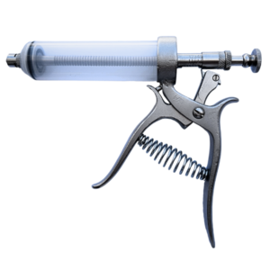 JERINGA TIPO PISTOLA «WR» TUBO DE PLÁSTICO – 50CC.