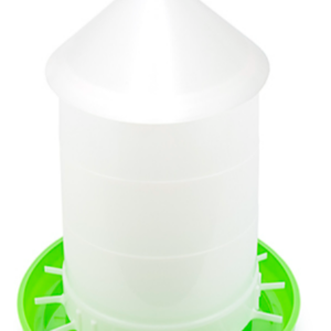 Comedero para aves automático, plástico capacidad 8kg con tapa