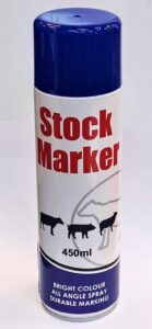 Pintura spray Stock Marker p/ganado 450 ml. Azul