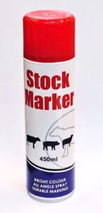 Pintura spray Stock Marker p/ganado 450 ml. Rojo